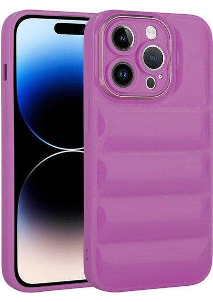 Apple iPhone 14 Pro Max Uyumlu Kamera Korumalı Parlak Airbag'li Rntc Galya Kapak-Su Yeşil