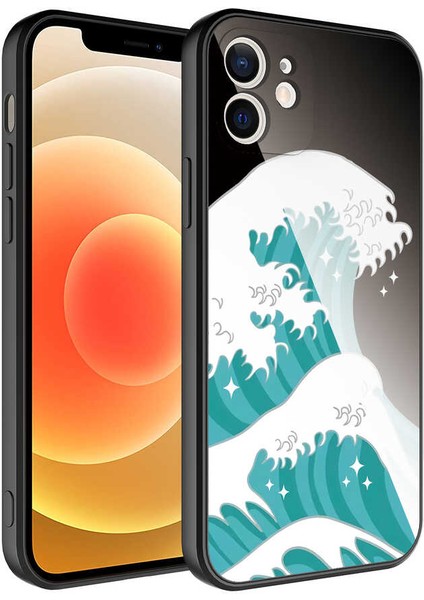 Apple iPhone 12 Kılıf Kamera Korumalı Desenli Sert Silikon Rntc Epoksi Kapak-No9