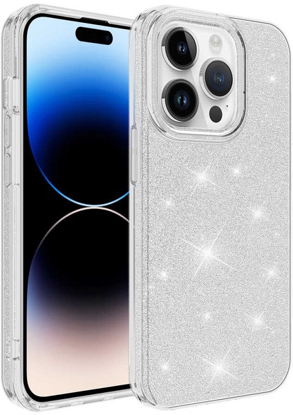 Apple iPhone 14 Pro Uyumlu Rntc Shining Silikon-Gold