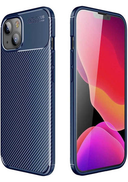 Apple iPhone 13 Mini Uyumlu Rntc Negro Silikon Kapak-Lacivert