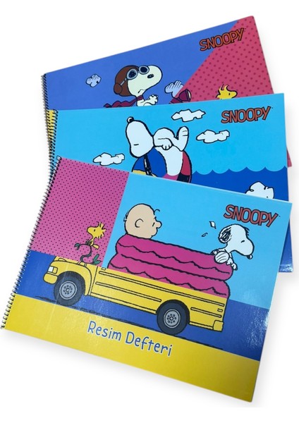 Snoopy Resim Defteri 25CM x 35CM 15 Yaprak