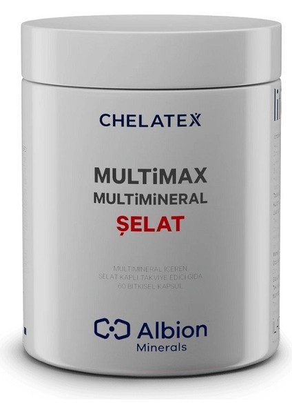 Chelatex Multimax Multimineral Şelat 60 Kapsül