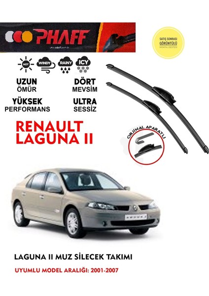 Laguna 2 Silecek Silgeç Takımı 2004 Model Araca Özel Aparat