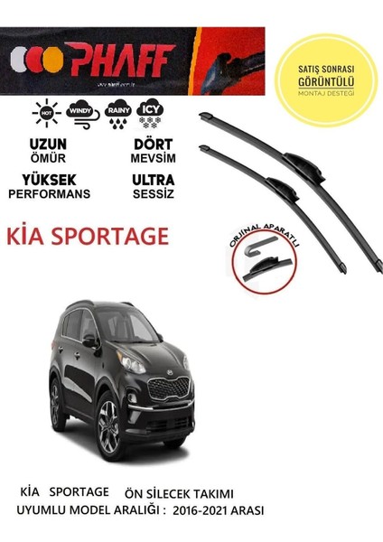 Kia Sportage Ön Silecek 2017 Model Araca Özel Aparat