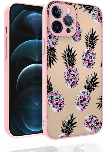 Apple iPhone 12 Pro Max Uyumlu Desenli Kamera Korumalı Parlak Rntc Nora Kapak-No2