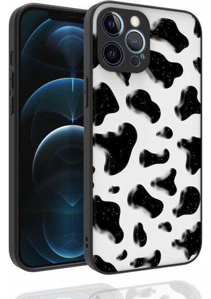Apple iPhone 12 Pro Max Uyumlu Desenli Kamera Korumalı Parlak Rntc Nora Kapak-No2