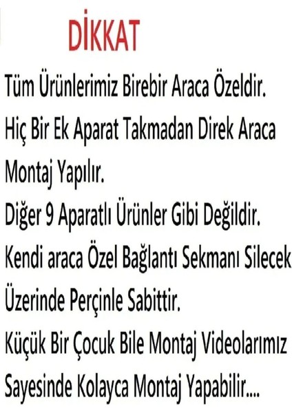 Hyundai Accent Blue Silecek Silgeç Takımı 2012 Model Araca Özel Aparat