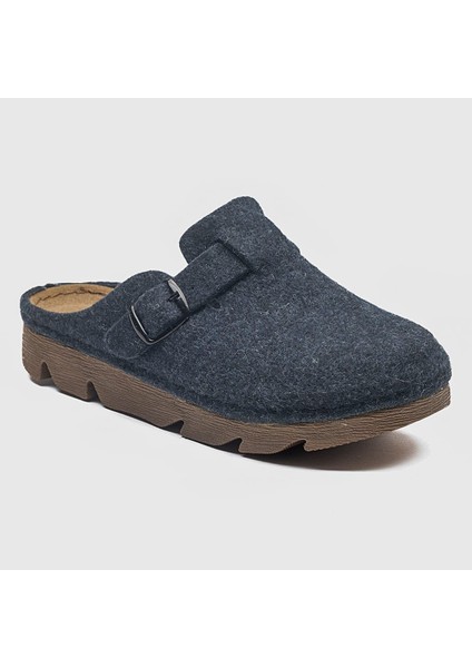 Carlaverde Anatomic Keçe Önü Kapalı Kışlık Kadın Ev Terlik 220505