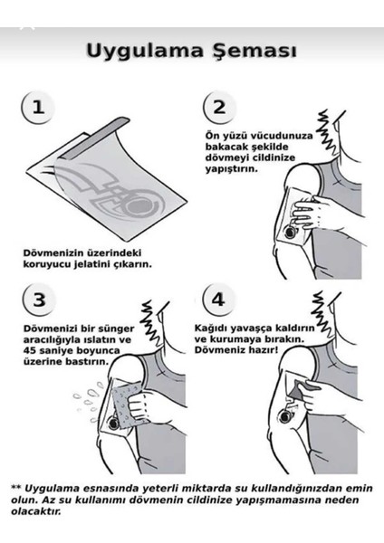 Panda Model Çocuk Geçici Dövme Tattoo
