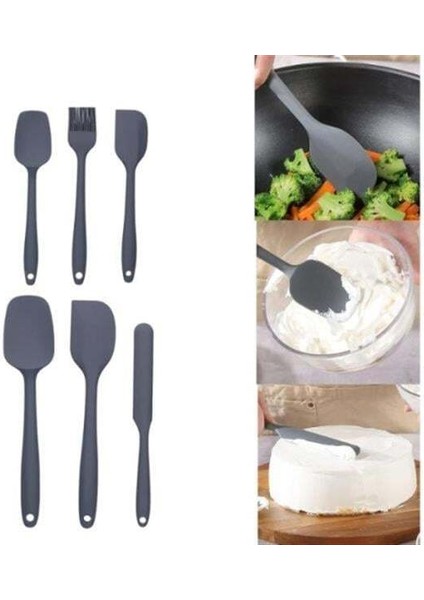 Silikon spatula ve fırça seti