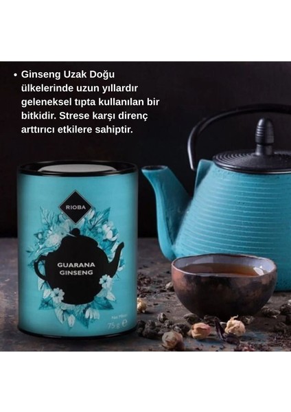 Rıoba Guarana ve Ginsengli Bitki Çayı 75 gr Çay