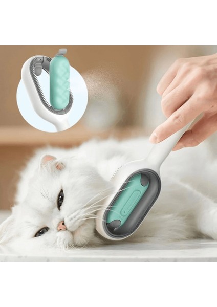 Su Hazneli Kedi ve Köpek Tüyü Toplamama Fırçası Su Hazneli Pet Tarağı ( Lisinya )