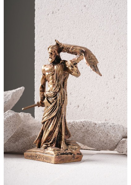 Zeus Heykel Obje Biblo Polyester
