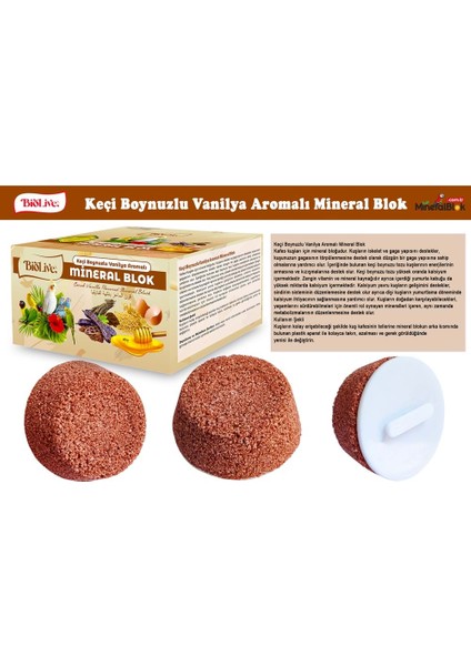 Biolive Keçiboynuzlu Vanilya Aromalı Mineral Blok