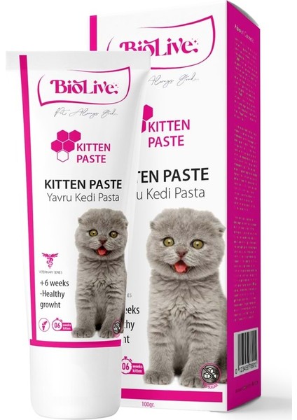 Biolive Yavru Kediler Için Malt Vitamin Paste 100GR