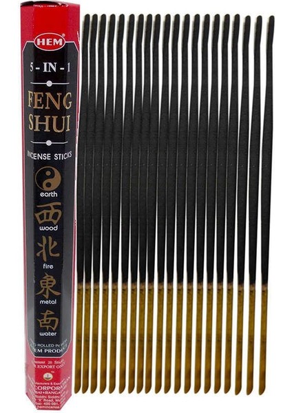 Feng Shui 5in1 20 Çubuk Tütsü