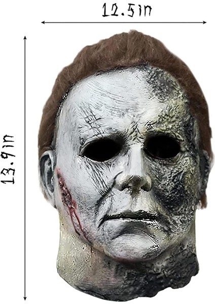 Michael Myers Lateks Maske - Michael Myers Et Maske Kafaya Tam Geçmeli