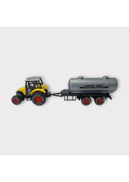 Çek Bırak Römorklu Traktör 25CM - Sarı Su Tanklı (Lisinya)