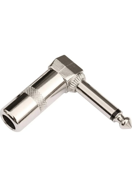 Gitar Jack 6.3 mm Mono L Tip Metal Jack ( Lisinya )