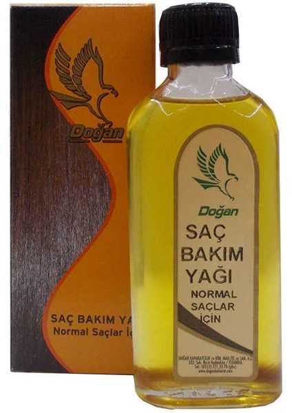 Bitkisel Yağ Normal Saçlara Cam Şişe 100 ml