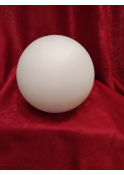 Küçük Glob Avize Camı Hakiki Opalin Beyaz Renkli (Çap: 10.00cm- Duy Yuvası: 5.00cm)
