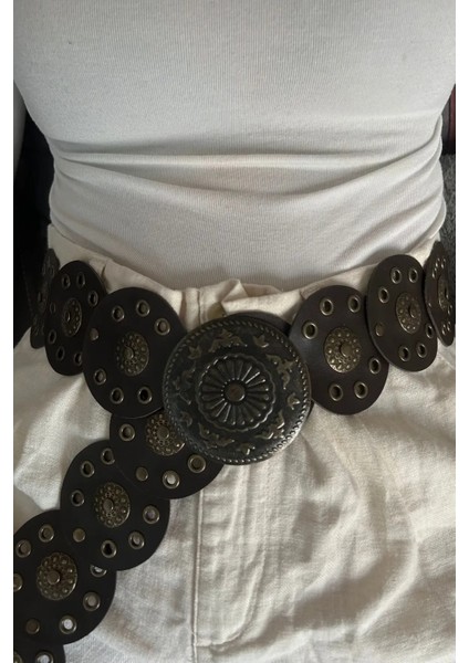 Bohemian Madalyon Toka Kadın Kemer