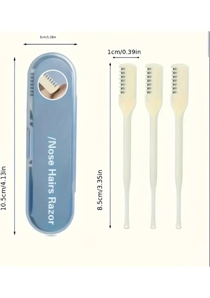 2 Adet Çift Taraflı Manuel Burun Tüyü Kesicisi ve Kulak Temizleme Seti fiyatları
