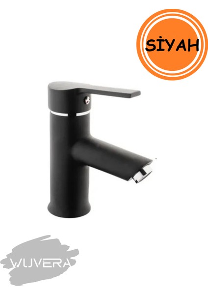 Lüks Siyah Lavabo Bataryası – Mat Siyah, Aç-Kapa, Dayanıklı ve Modern fiyatları