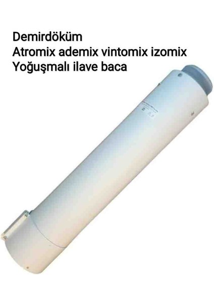 Demirdöküm Atromix Ademix Vintomix Izomix Yoğuşmalı Kombi Ilave Baca 100 Cm.