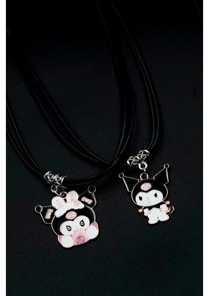 2 Adet Arkadaşlık Best Friends Kolyesi, My Melody & Kuromi Kolye fırsatları