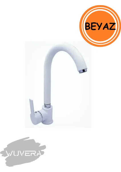 Beyaz Delta Lavabo Bataryası – Mat Beyaz, Dayanıklı, Aç-Kapa Mekanizmalı Lavabo Bataryası fiyatları