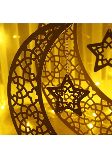 33 cm Metal Ramazan Hilali Masaüstü Islami Dekor - Ramazan Süsleri - Ev Dekorasyon - WAMH169 indirimleri