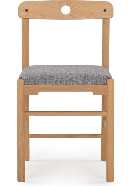 Alaçatı Kayın Gri Sandalye, Masif Ahşap Sandalye, Modern Sandalye, İskandinav Sandalye