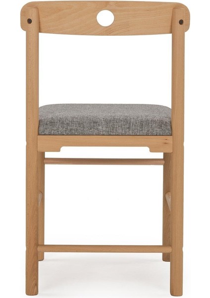 Alaçatı Kayın Gri Sandalye, Masif Ahşap Sandalye, Modern Sandalye, İskandinav Sandalye