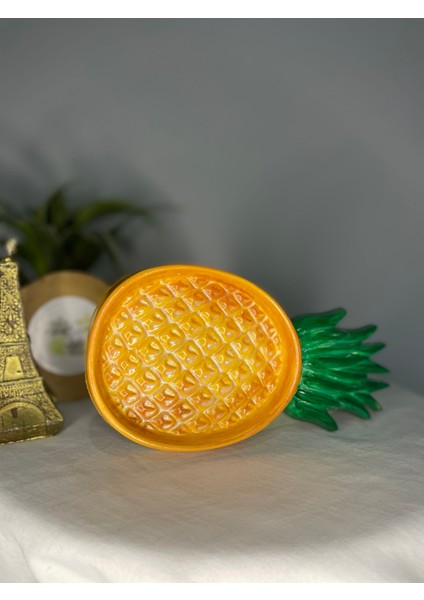Ananas Model Dekor Tabak