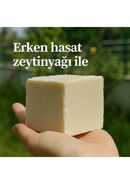Doğal El Yapımı Zeytinyağlı Sabun Düşük Asitli Soğuk Sıkım Zeytinyağından Cilt ve Saç Bakımı fırsatları