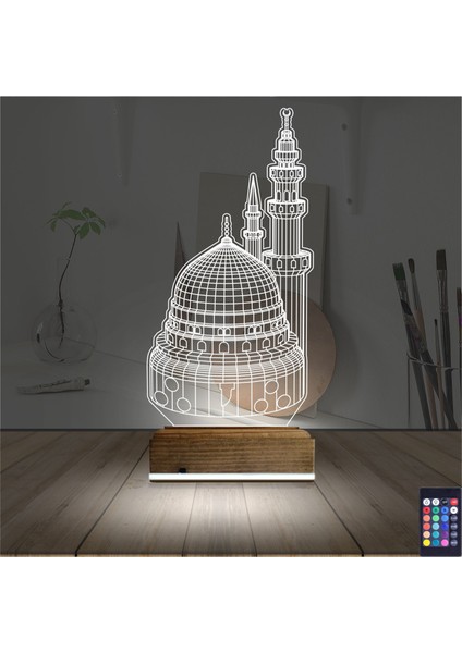 Kirppi 3D Lamba Cami Masa Gece Lambası fiyatları