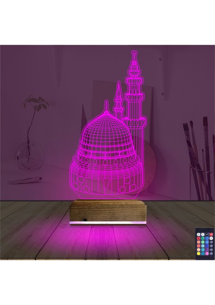 Kirppi 3D Lamba Cami Masa Gece Lambası fırsatları