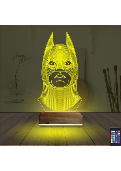 Kirppi 3D Lamba Batman Çizgi Karakter V2 Masa Gece Lambası indirimleri
