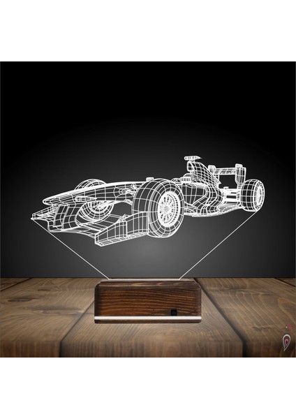 Kirppi 3D Lamba Formula F1 Yarış Arabası V2 Masa Gece Lambası fiyatları