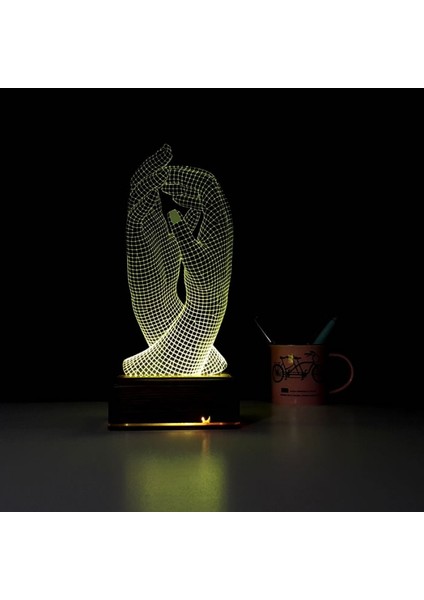 Kirppi 3D Lamba Elele Sevgiliye Hediye Masa Gece Lambası indirimleri