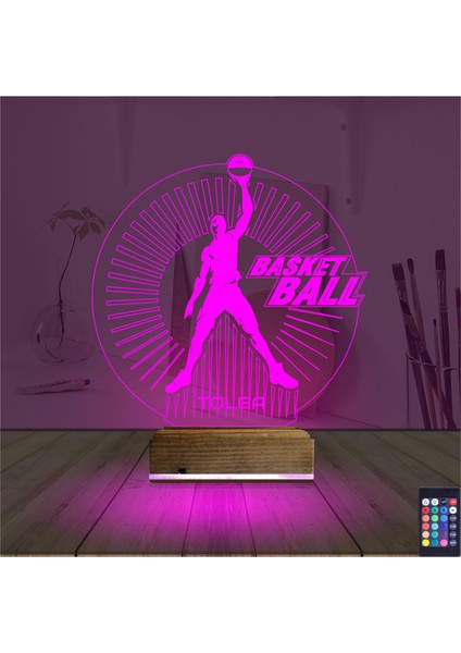 Kirppi 3D Lamba Basketbol Nba Kişiye Özel Masa Gece Lambası fırsatları