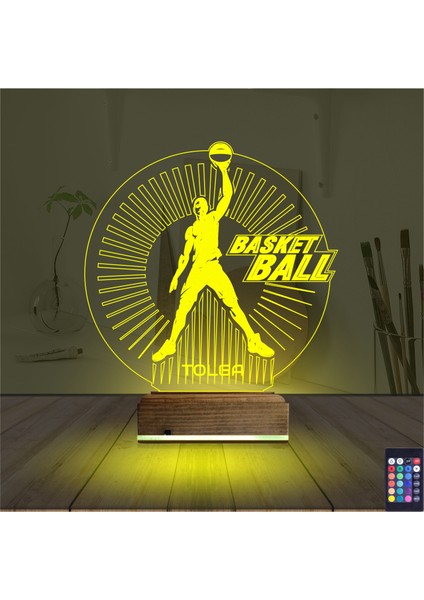 Kirppi 3D Lamba Basketbol Nba Kişiye Özel Masa Gece Lambası indirimleri