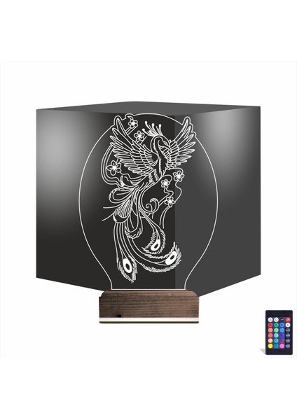 Kirppi 3D Lamba Anka Kuşu Masa Gece Lambası