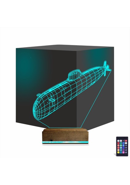 Kirppi 3D Lamba Denizaltı Masa Gece Lambası