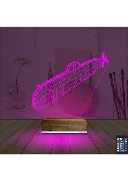 Kirppi 3D Lamba Denizaltı Masa Gece Lambası fırsatları