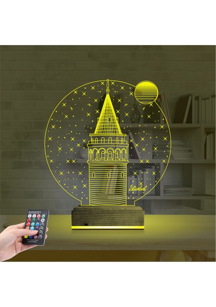 Kirppi 3D Lamba Galata Kulesi Masa Gece Lambası indirimleri