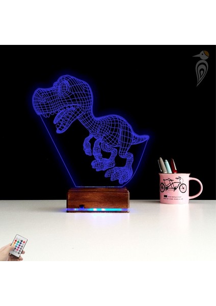 Kirppi 3D Lamba Sevimli Dinozor Masa Gece Lambası indirimleri