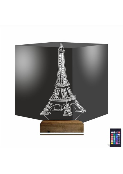 Kirppi 3D Lamba Eyfel Kulesi Masa Gece Lambası