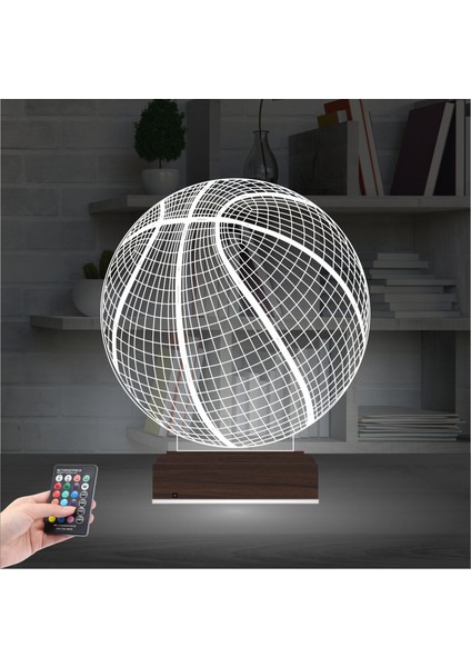 Kirppi 3D Lamba Basketbol Topu Basketçi Hediye Masa Gece Lambası fiyatları